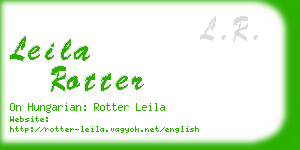 leila rotter business card